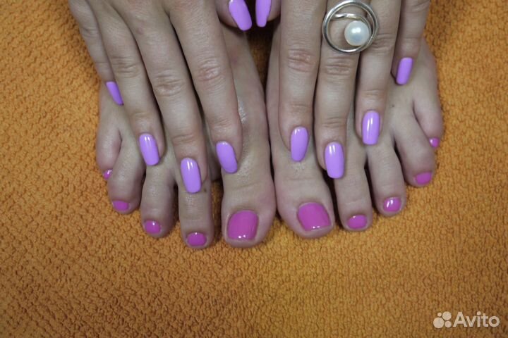 Выпрямление волос. Маникюр, педикюр, шелл