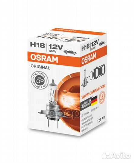 Лампа H18 65W 12V PY26D-1 (цоколь H7) 64180L Osram