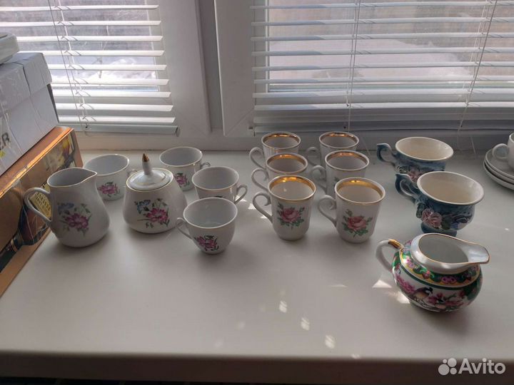 Кофейные наборы, стаканы