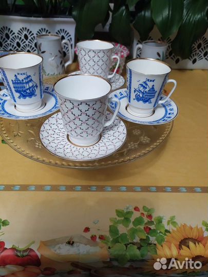 Кофейная пара лфз костяной фарфор