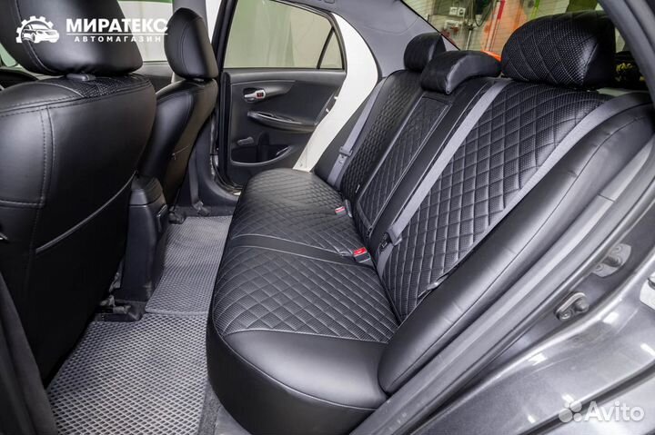 Авточехлы Тойота Королла с 06-13 / Экокожа Ромб