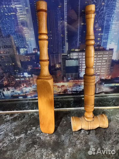 Молоток и лопатка из кедра