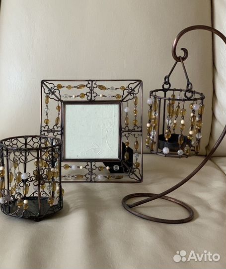 Набор: фоторамка и подсвечники
