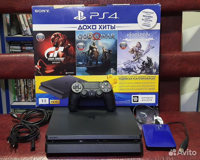 PS4 Slim 2 тб. 35 игр. Прошивка 7.55. Вариант 11
