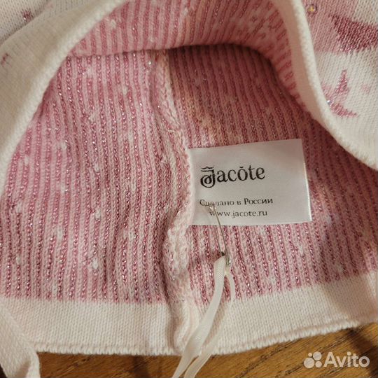 Шапка для девочки на весну осень новая хлопок