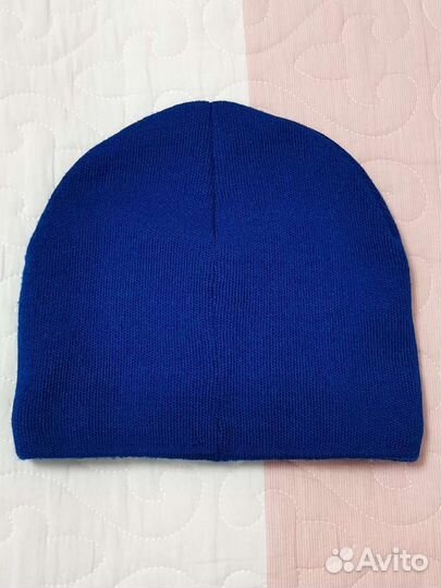 Шапка вязаная на флисе размер 50-52