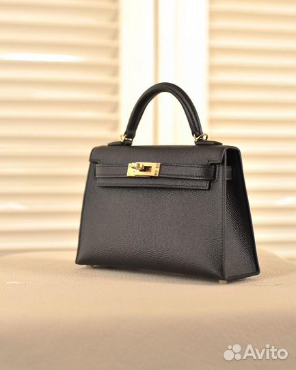 Сумка Hermes kelly mini черная