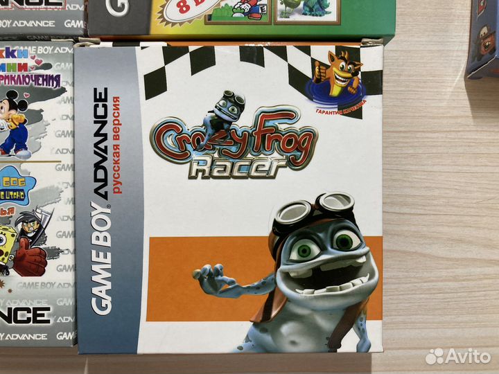 Nintendo Game Boy Advance SP + картриджи