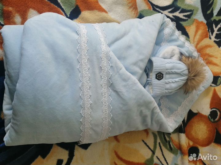 Конверт на выписку зимний для мальчика