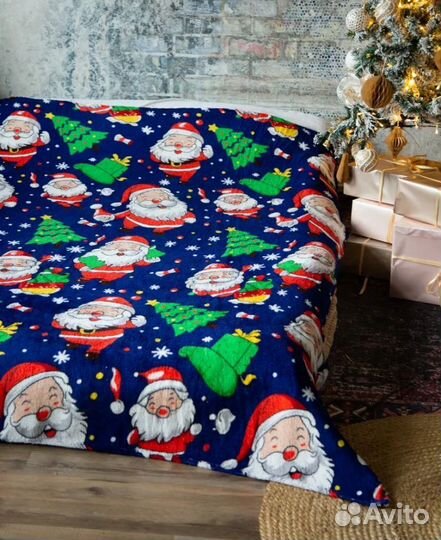 Плед новогодний