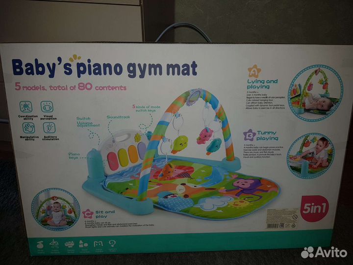 Развивающий коврик с пианино
