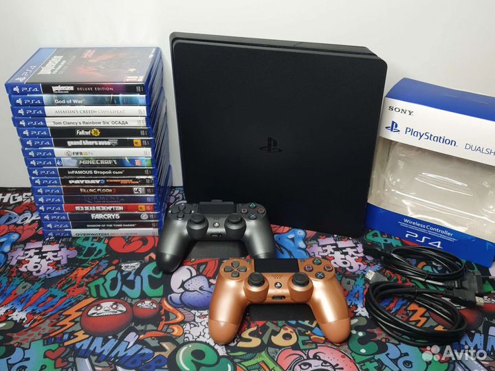 Sony PlayStation 4 Slim + 860 игр