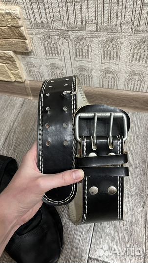 Атлетический пояс и чешки (кожа)