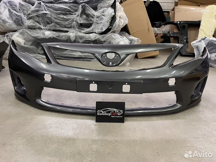Бампер передний Toyota Corolla E150 цвет «серый»