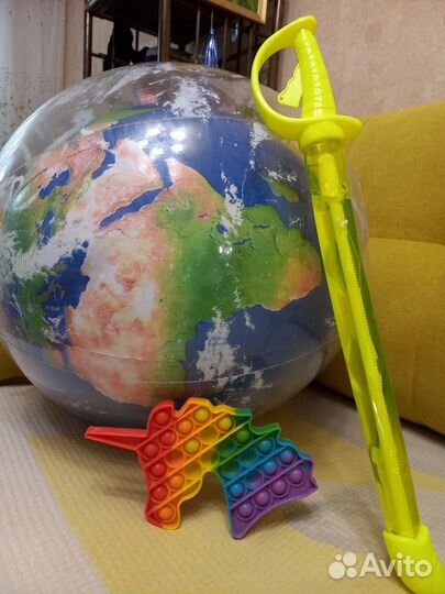 Бронь/ Мяч надувной, попит и мыльные пузыри