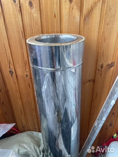 Труба для дымохода сендвич 150x220 1м