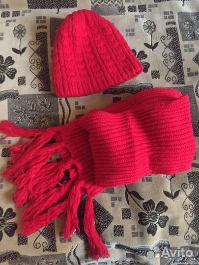 Комплект шапка, шарф