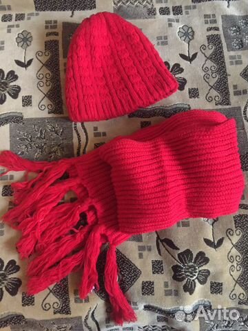 Комплект шапка, шарф