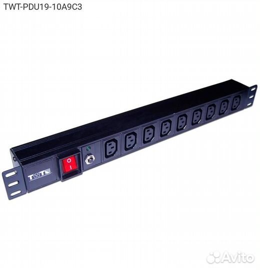 Блок розеток lanmaster TWT-PDU19, 1U, TWT-PDU19-10
