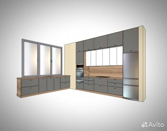 Проект мебели, чертежи, визуализация