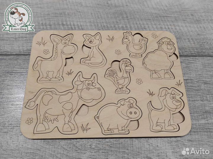 Деревянные пазлы