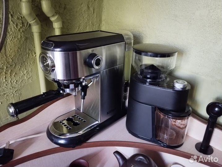 Кофемолка и кофемашина