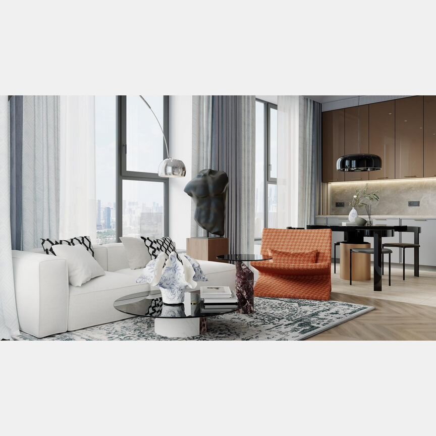 2-к. квартира, 77,6 м², 28/32 эт.