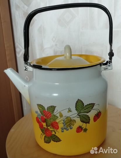 Чайник эмалированный СССР б/у