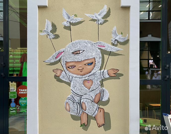 Роспись стен, граффити на заказ, оформление стен