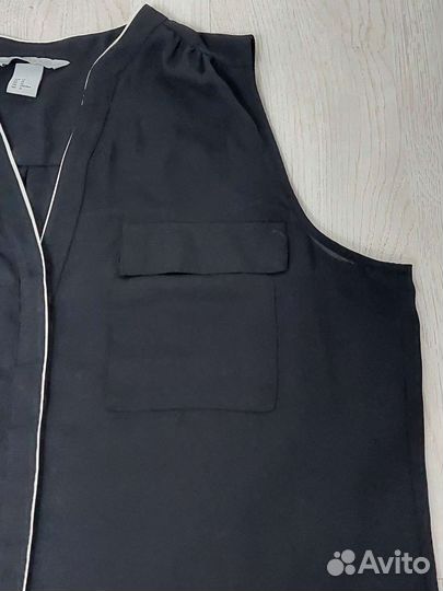 Рубашка черная H&m размер L