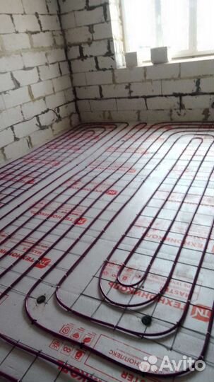 Монтаж отопления и водоснабжения. Теплый пол