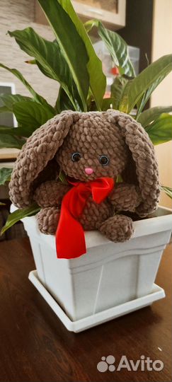 Мягкая игрушка зайчик (плюшевый), амигуруми