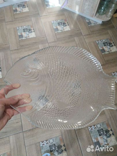 Тарелки/блюдо/селедочница, набор 3 шт