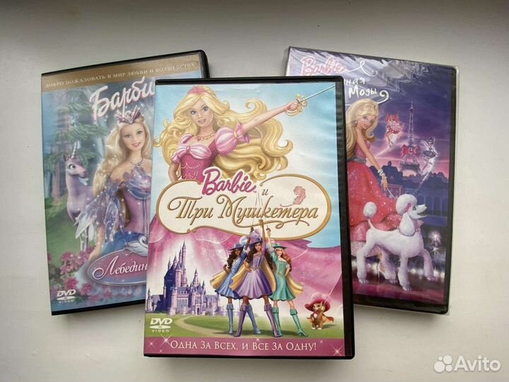 DVD диски мультфильмов Barbie/Барби