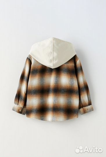 Рубашка с капюшоном Zara 110 новая
