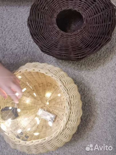 Домик-гриб плетеный