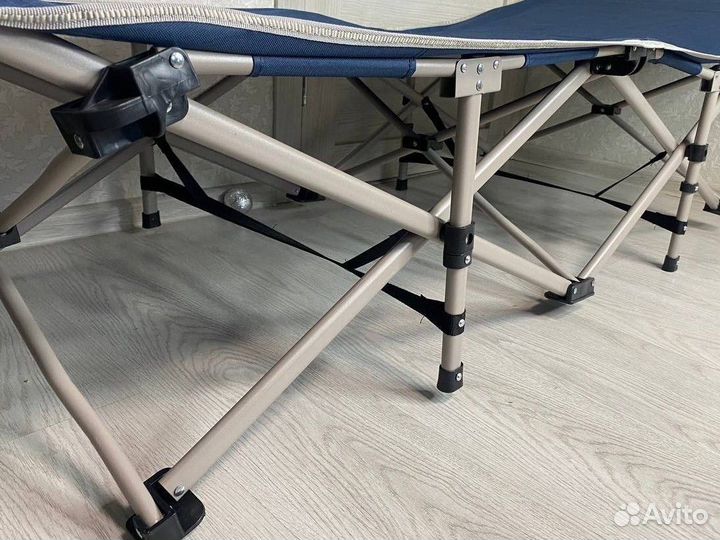 Раскладушка крепкая новая