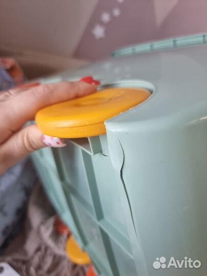 Пластиковый комод для игрушек и ящик