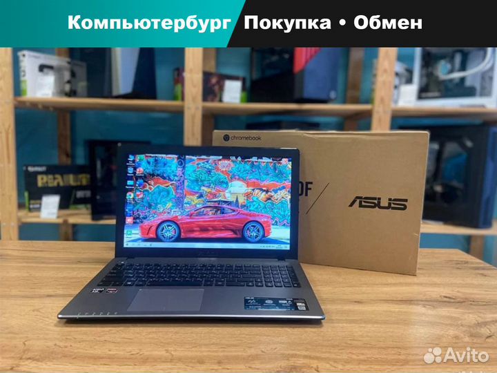 Ноутбук Asus AMD A10-5760M,HD8650G,SSD256, 4Gb озу