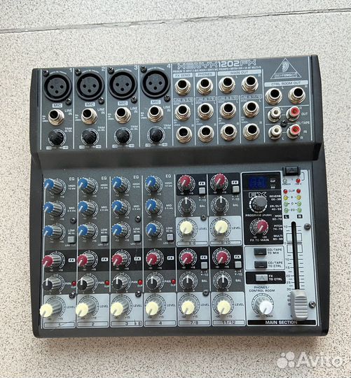 Аренда микшера bexringer xenyx1202FX