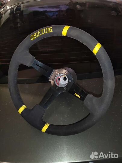 Руль спортивный с переходником классика