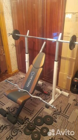 Скамья для жима штанга гантели купить в Москве | Хобби и отдых | Авито