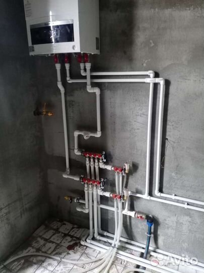 Укладка тёплых полов, отопление, сантех. работы