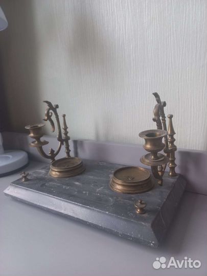 Письменный настольный антикварный прибор