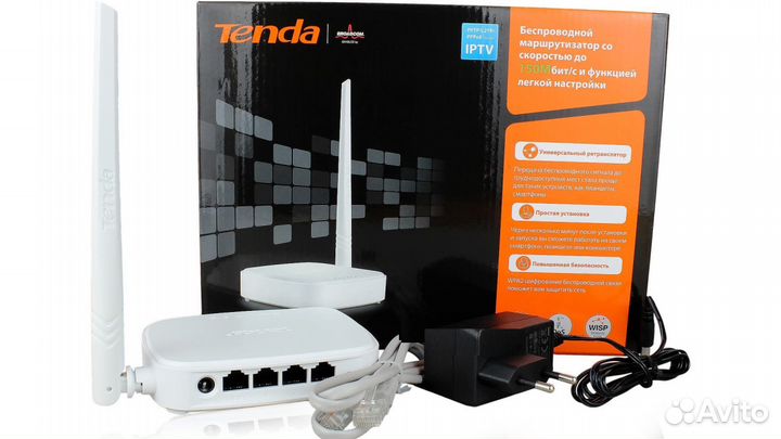 Роутер Wifi Tenda N301 Репитер Ретранслятор