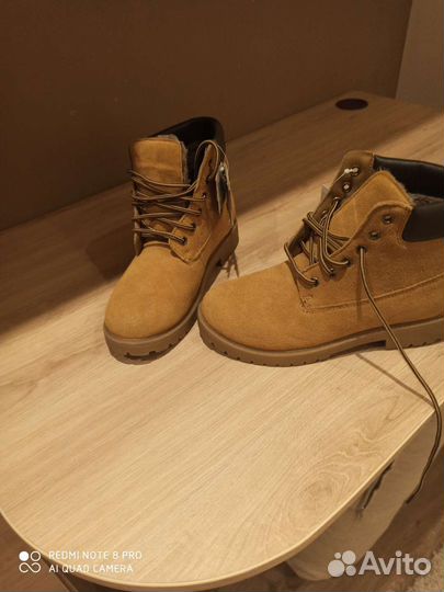 Зимние ботинки натуральная замша