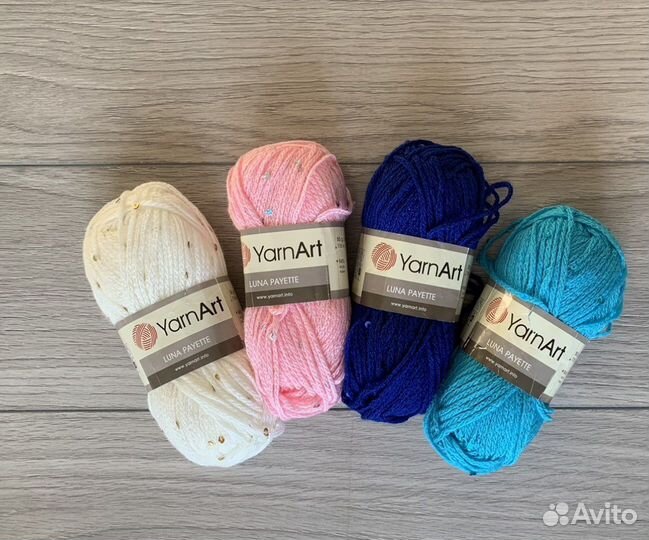 Пряжа с пайетками