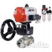 Кран шаровой DN.ru BV3232P(2pc) -FP-T-ISO-H Ду50 Ру63, внутренняя резьба, полнопроходной, нержавеюща