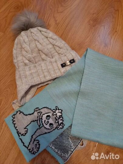 Комплект шапка, шарф