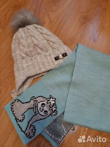 Комплект шапка, шарф